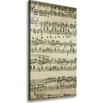 Obraz Vertikální Foto obraz na plátně Noty na osnově