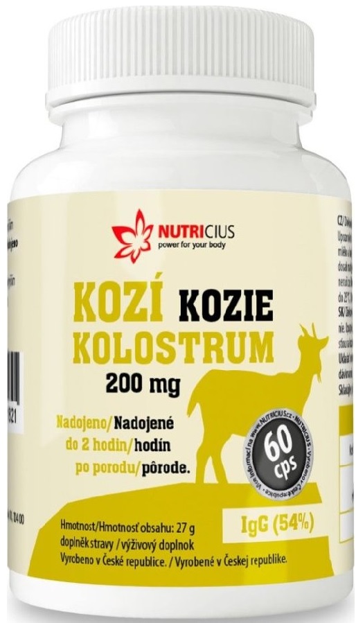 Foto Přírodní Produkt Nutricius Kozí Kolostrum 200 Mg 60 Cps. - Zbozi.cz