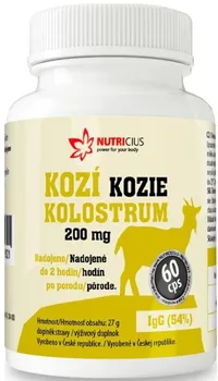 Přírodní produkt Nutricius Kozí kolostrum 200 mg 60 cps.