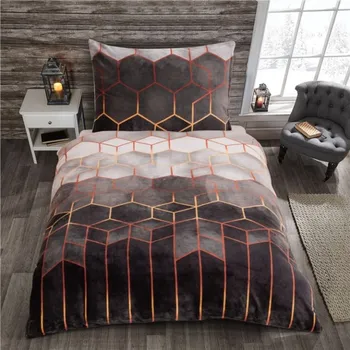 Povlečení Apex Povlečení MICROPLYŠ - NINA ŠEDÁ velikost:: 140/200 + 70/90