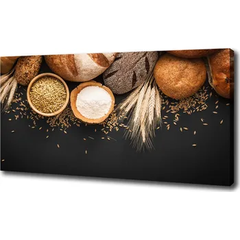 Obraz Foto obraz na plátně Pečivo a pšenice