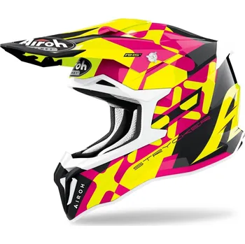 Helma na motorku Přilba STRYCKER XXX, AIROH (lesklá růžová) 2022 (Velikost: 2XL)