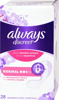 Inkontinenční vložka Always Discreet Normal inkontinenční slipové vložky 28 ks