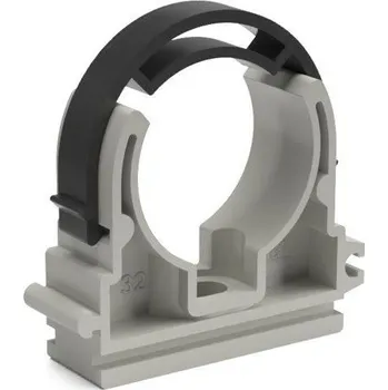 Příchytka plastová s třmenem 110, pro plastové potrubí