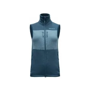 Dámská vesta Devold Egga Grid Merino Vest Wmn flood/moon XL; Modrá vesta + DÁREK DLE VÝBĚRU!