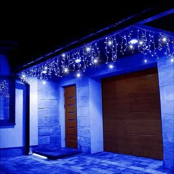 Vánoční osvětlení Springos CL0518 krápníky 500 LED modrá