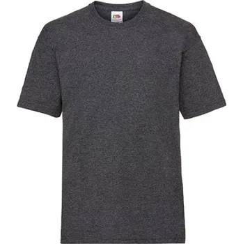 Chlapecké tričko Fruit of the Loom Dětské triko 61-033-0 Dark Grey Heather 152