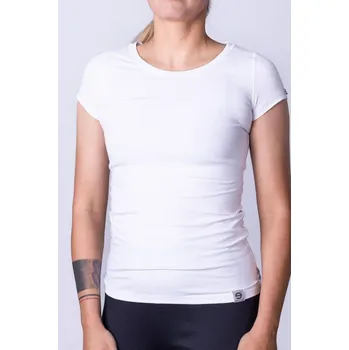 Dámské tričko Bílé dámské triko s krátkým rukávem nanosilver® Velikost: XXL