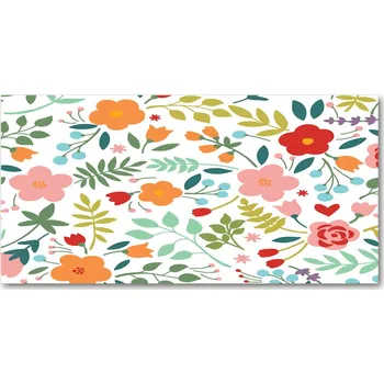 Obraz Foto obraz sklo tvrzené Květiny ilustrace