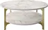 Konferenční stolek ASIR Versy 36,8 x 90 cm bílý/zlatý