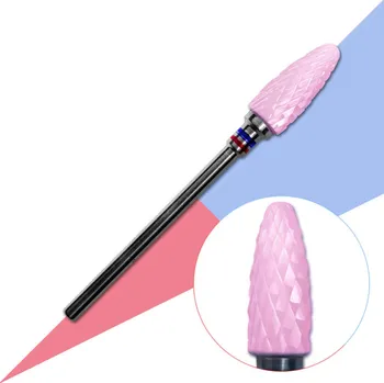 Bruska na nehty ENII NAILS Fréza růžová keramika - jemná až střední hrubost