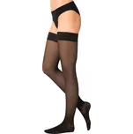 MAXIS RELAX PREMIUM Stehenní kompresní punčochy s krajkou vel. M black magic
