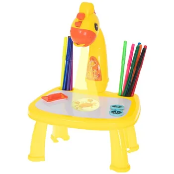 kreativní sada KiK Kreslící stoleček s projektorem žirafa