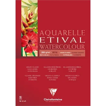 Blok Blok CLAIREFONTAINE Etival CG, A3, 200g, 10 listů