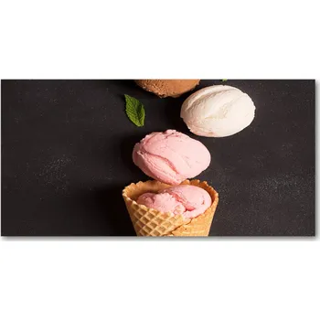 Obraz Foto-obraz fotografie na skle Zmrzlina v oplátce