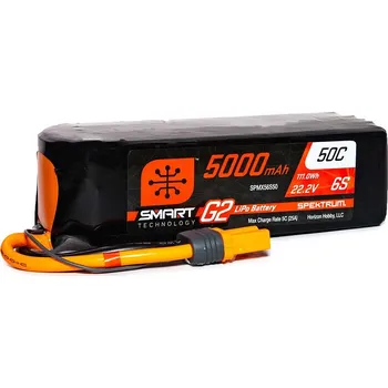 RC náhradní díl Spektrum Smart G2 LiPo 22.2V 5000mAh 50C IC5 - expresní doprava