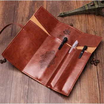 Penál DAALO Kožený vintage penál