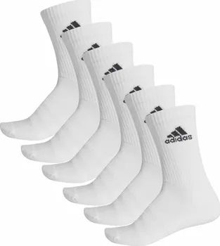 Pánské ponožky adidas Cushioned Crew DZ9353 6 párů bílé S