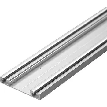 Nábytkové kování LAGUNA Dolní vedení Rama, dvojité, eloxovaný hliník Délka profilu: 2,0 m