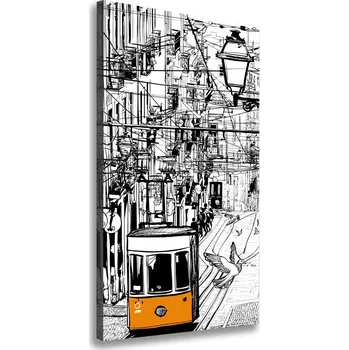Obraz Vertikální Foto obraz na plátně Tramvaj Lisabon