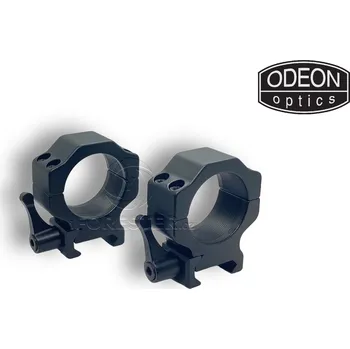 Puškohled ODEON OPTICS Dvoudílné duralové montážní kroužky ODEON - průměr 34mm - Výška 25mm