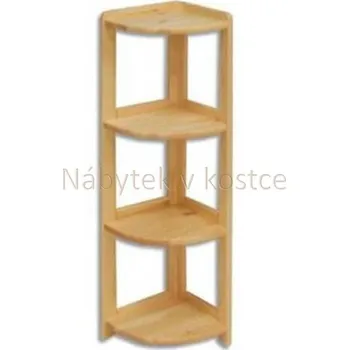 police Rohový regál z masívu DREWMAX BOG134 Barevné provedení: Přírodní