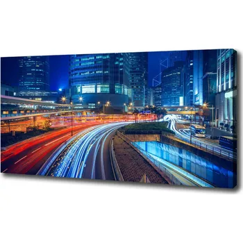 Obraz Foto-obraz canvas do obýváku Noční Hongkong