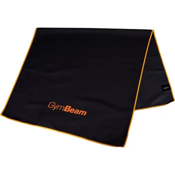 Ručník GymBeam Sportovní rychleschnoucí ručník 50 x 90 cm černo/oranžový 