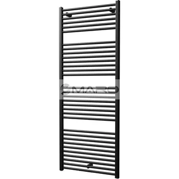 Radiátor Smart10 Roll Radiátor trubkový rovný s bočním připojením 1535 x 450 mm, 630 W, černý samet (doporučená topná tyč 600 W), ROLL 1535-0450-51