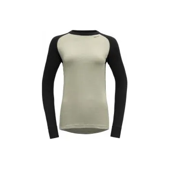 Devold Expedition Merino 235 Shirt Wmn fog/caviar L; Černá triko + DÁREK DLE VÝBĚRU!