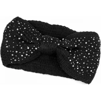 Zimní čelenka Stoklasa 870051 mašle černá