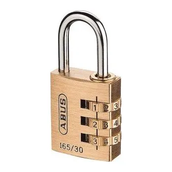 Visací zámek AB vis.zámek kódový 165/30B mosaz