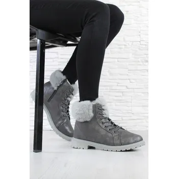 Dámská zimní obuv Linshi Farmářky s kožíškem B5633DK.G Velikost: 38