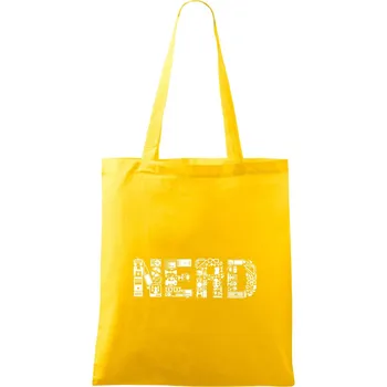 NERD symbols - Taška bavlněná - 42 x 38 cm ( Žlutá )