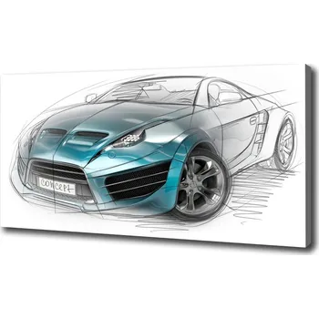 Obraz Foto obraz na plátně Náčrt auta