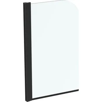 Vanová zástěna Ideal Standard Connect 2 Oblá vanová zástěna 80 x 140 cm, černá mat T9924V3