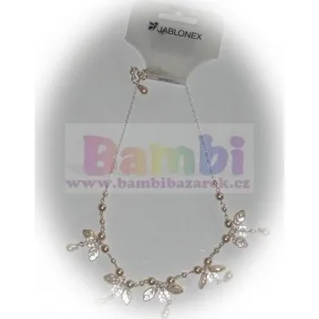 Náhrdelník Řetízkový náhrdelník - smetanová-bílá