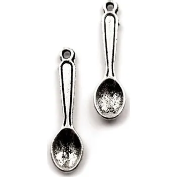 Přívěsek Přívěsek kovový - příbor - lžíce 6x23mm