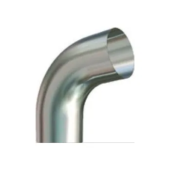 okap Koleno svodové roury Lindab BK 100 mm / 70° RAL 7011 tmavě šedá