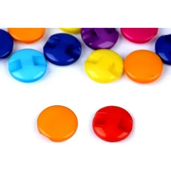 Knoflík Barevné plastové knoflíky - Průměr 12,6 mm (12ks)