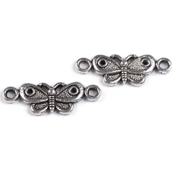 Mezikus kovový - motýl 8x22mm