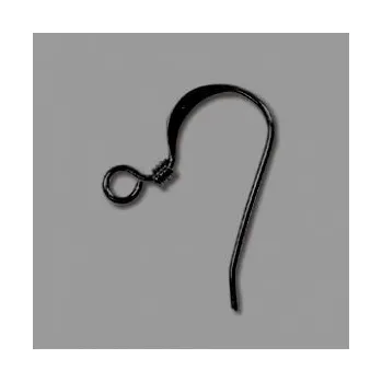 Galanterie Náušnicové zapínání - afroháček - černá (2ks)