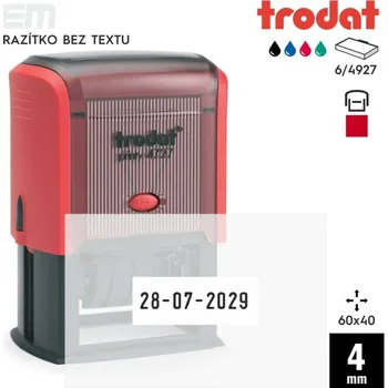Razítko Trodat 4727 [60x40mm] s datem - razítko s polštářkem