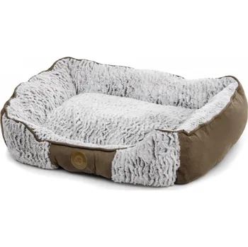 Pelíšek pro psa JK ANIMALS Okapi M 60 cm bílý/hnědý