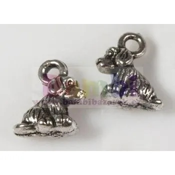 Přívěsek Přívěsek kovový - pejsek 8x8mm