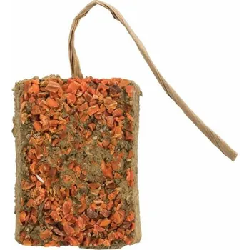 Krmivo pro hlodavce TRIXIE Pure Nature Jílová cihlička s mrkví pro hlodavce 100g