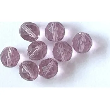 Dětské navlékací korálky Korálky broušené/ohňovky - fialová světlá > Ø12mm (8 kusů)