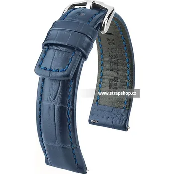 Řemínek na hodinky Řemínek k hodinkám HIRSCH Grand Duke modrá (80) 24 mm pánský