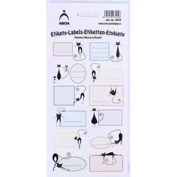 Samolepící etiketa Samolepící etikety - kočky