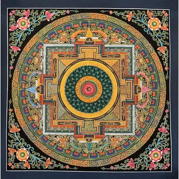 Malovaný obraz THANGKA 55x55 cm